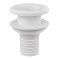 Attwood Marine Plastic Thru-Hull Fitting - 1-1/2" - White 3875-3